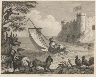 El oso en el barco