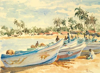 717 Barcos de pesca, varados