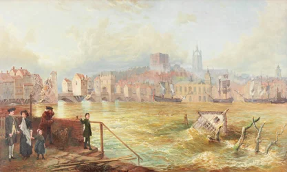 El último del viejo puente de Tyne, 1900