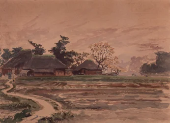 Paisaje con casas