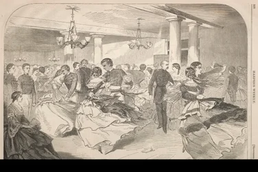 Un baile de cadetes en West Point, 1859