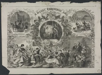 Feliz Navidad y próspero Año Nuevo, 1859
