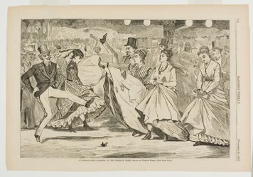 Un baile parisino en el Mabille, París