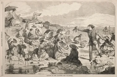 Agosto en el campo - La orilla del mar, 1859