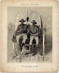 Tren de equipajes, ilustración de 