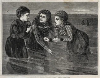 Bañándose en Long Branch, ¡Oh, qué frío!, 1871