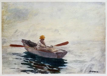 Niño en un bote