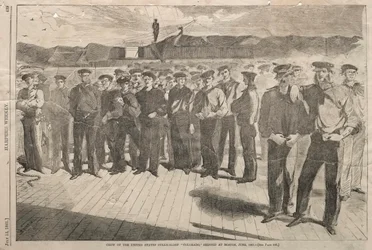 Tripulación del Vapor-Sloop de los Estados Unidos Colorado, embarcado en Boston, junio de 1861, 1861