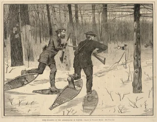 Deer-Stalking in the Adirondacks in Winter, de Every Saturday, A Journal of Choice Reading, 21 de enero de 1871.