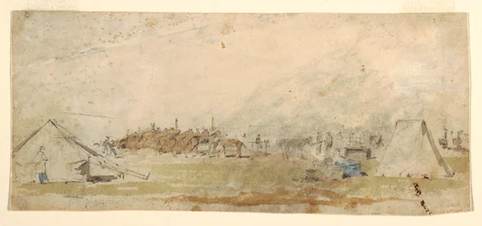 Dibujo, Campamento del Ejército, 1862