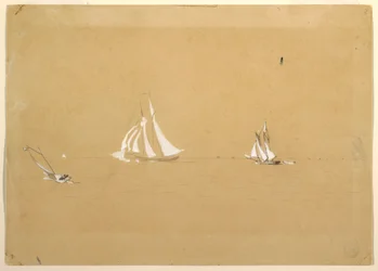 Dibujo, Dos Goletas, 1880