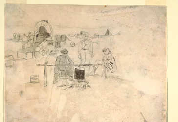 Dibujo, Dos estudios de corneta, 1862-64