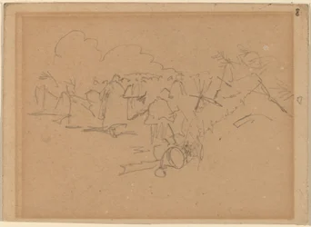 Fin de la marcha [recto], 1862