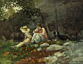 Rebaño de ovejas, Houghton Farm, 1878