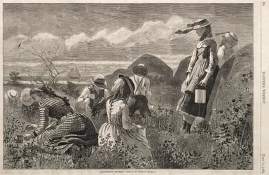 Recogiendo bayas, 1874