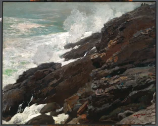Alto acantilado, costa de Maine