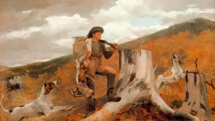 Cazador y perros