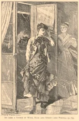 Llegó una tormenta de viento, lluvia y rocío - y Portia., de The Galaxy, diciembre de 1869