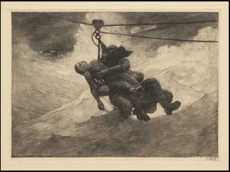 Línea de vida, 1884, probablemente impreso c.1940