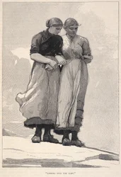 Looking Over The Cliff, de The Century Magazine, noviembre de 1883