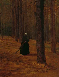 Anciana recogiendo Leña, 1865