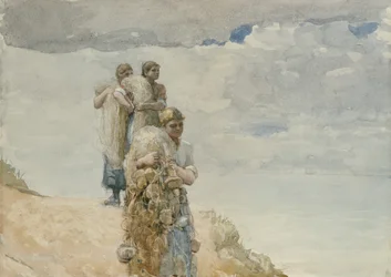 En el acantilado, Cullercoats, c.1881-82