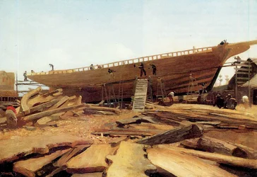 Construcción naval, Gloucester, EE.UU., 1871