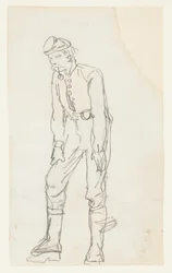 Soldado con Pipa en la Boca