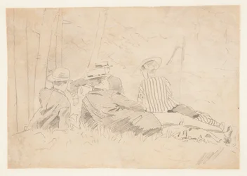 Estudio para "La fiesta de pesca"