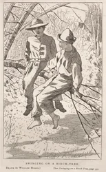 Columpiándose en un abedul, 1867