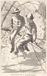 Swinging on a Birch-Tree, de Our Young Folks, junio de 1867
