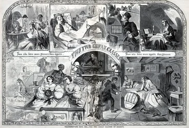 Día de Acción de Gracias, 1860, Las dos grandes clases de la sociedad, de Harper