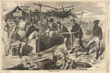 Acción de gracias en el campamento, de Harper
