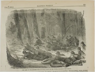 El Ejército del Potomac - Nuestro piquete en el bosque