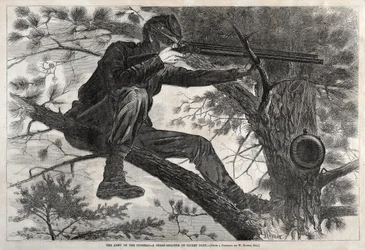 El ejército del Potomac - Un tirador de élite de guardia
