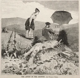 El artista en el campo, 1869