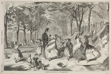 El Boston Common, 1858