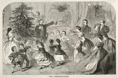 El árbol de Navidad, 1858