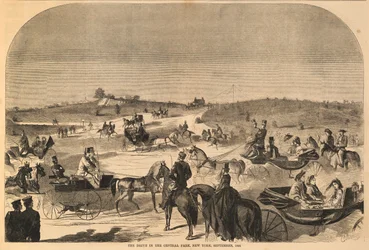 The Drive in the Central Park, Nueva York, septiembre de 1860, de Harper