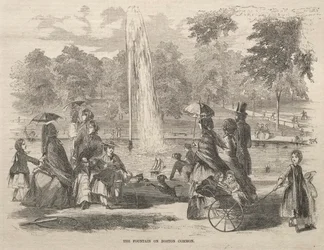 La fuente en Boston Common, 1857