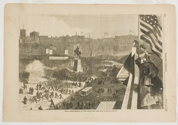 La Gran Reunión de Sumter en Union Square, Nueva York, 11 de abril de 1863