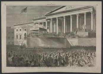 La Inauguración de Abraham Lincoln como Presidente de los Estados Unidos, 4 de marzo de 1861, 1861