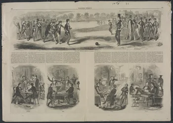 El partido entre los Sophs y los Freshmen, 1857