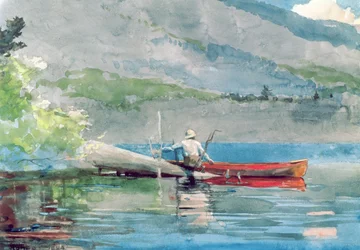 La canoa roja, 1884