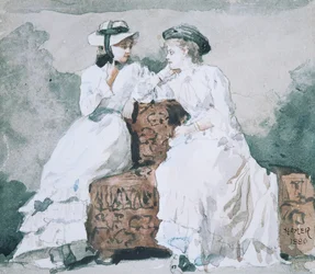 Dos damas, 1880
