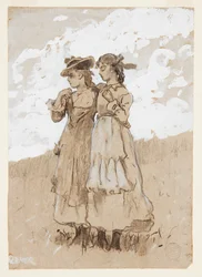 Dos niñas jóvenes