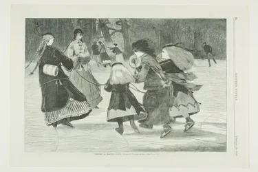 "Invierno" - Escena de patinaje
