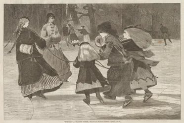 Invierno - Una escena de patinaje