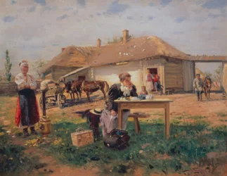 La llegada de la maestra al pueblo