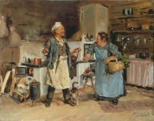 Discusión en la cocina